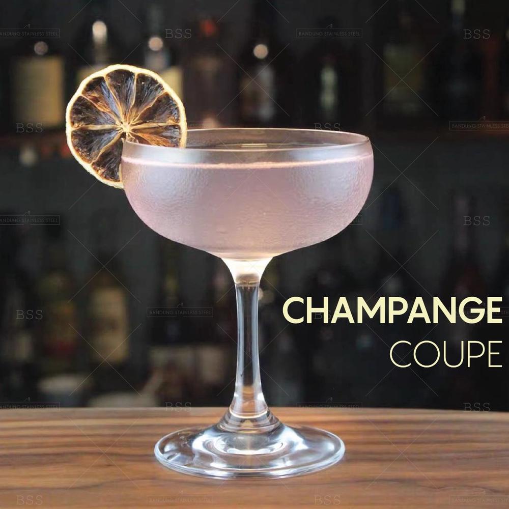 Gelas Kaca Wine 160ml Champagne Wedding Glass Kecil Kaki Stem Glass Kaca Mewah Unik