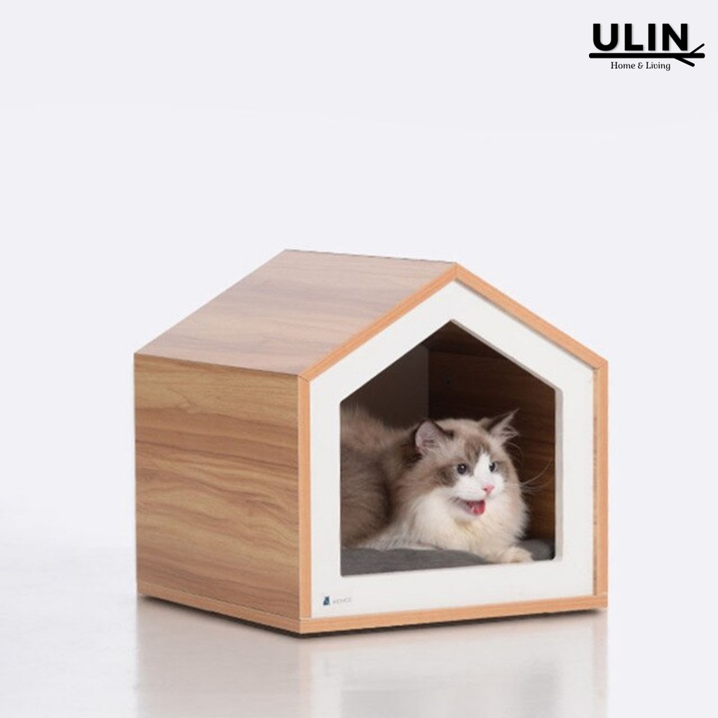 RUMAH KUCING KAYU CAT HOUSE - BONBON CAT HOUSE