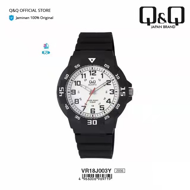 Q&amp;Q QQ QnQ ORIGINAL JAM TANGAN PRIA SPORT VR18 VR18J SERIES ORIGINAL