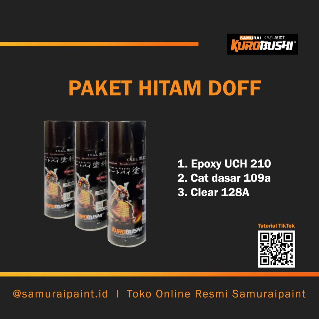 Paket Hitam Doff, Samuraipaint, Cat Semprot