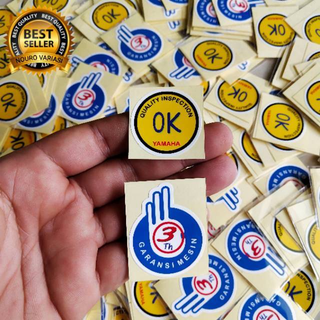 stiker warning  garansi yamaha OK rx king mio vega jupiter fino fizr F1 zr kualitas baik ter murah-1