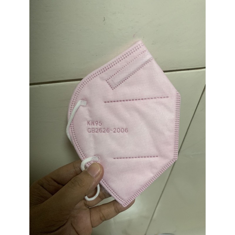 Masker 5ply KN95 Warna Earloop I-Care Chasa Onecare 3D Mask Isi 10 pc-KN95-Lightpink_10pc