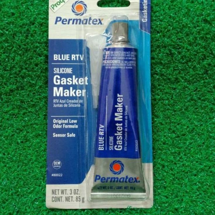 ⅎ LEM RTV PERMATEX BLUE RTV 6BR BLUE SILICONE GASKET SET MAKER SENSOR SAFE 6BR 80022 BIRU LEM PEREKA