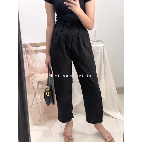 REYNA Celana Panjang Wanita / Kulot Korea Casual / Loose Pants P5