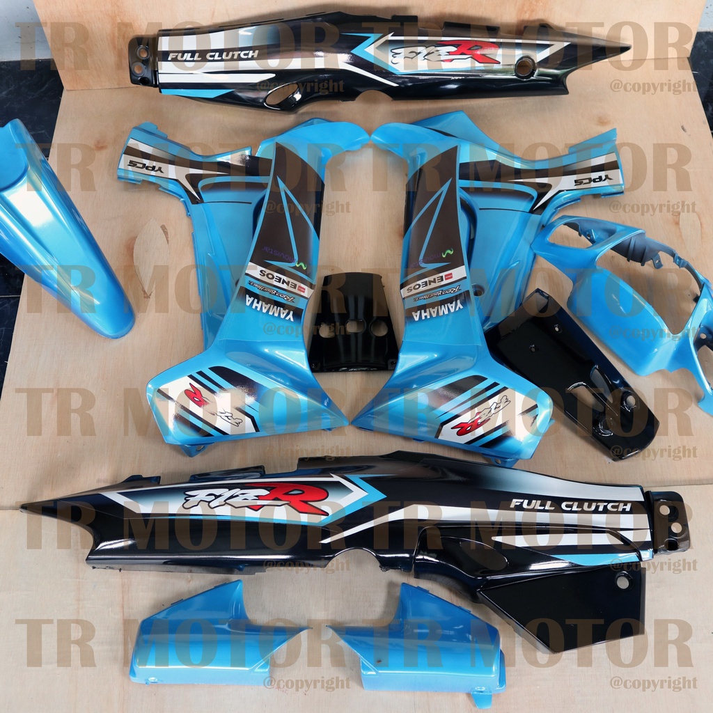 Cover Body Fizr F1zr Full Clutch Custom Biru Full Set Halus Cover Bodi Yamaha Fiz r