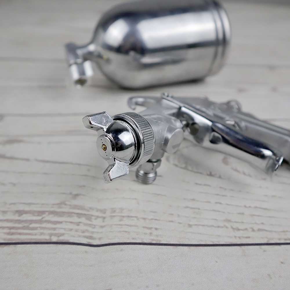 Professional Spray Gun Pneumatic Airbrush Metal 1.0mm Accesoris Motor Mobil Material Besi Stainless Steel Berkualitas