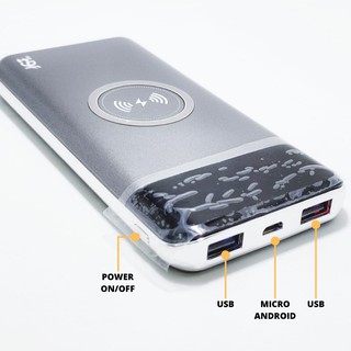 POWER BANK WIRELESS TYPE-C & ANDROID 10200 mAh JGT-016