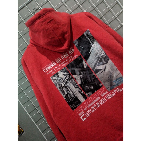 Hoodie Browny Vintage Second Hoodie Streetwear second hoodie merah second