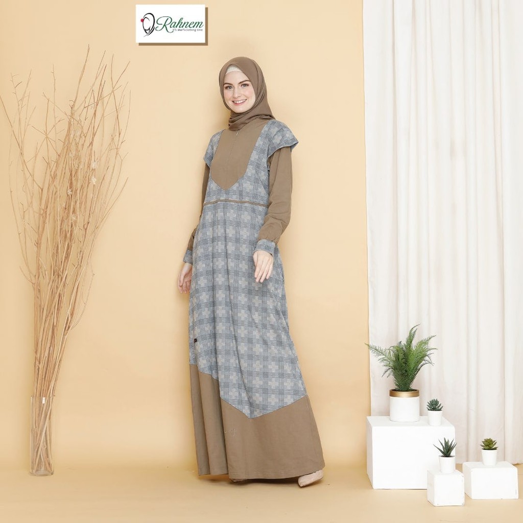 BISA COD - Gamis Rahnem Terbaru / GM 38 / Fashion Muslim