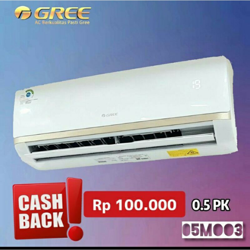 Gree AC 1/2 PK MOO3 SPLIT LOW WATT 0.5 PK 0.5pk GWC 05MOO3 1/2pk pk 05m003