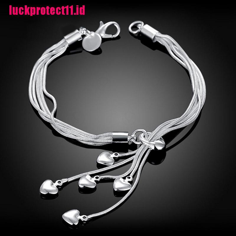 Gelang Rantai Ular Bahan 925 Sterling Silver Untuk Wanita