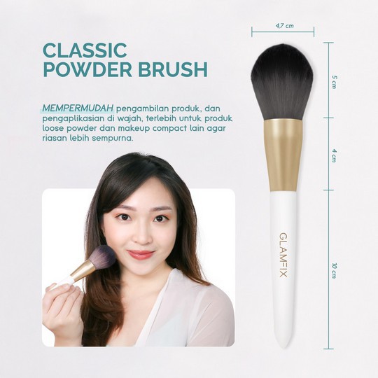 GLAMFIX Delicate | Classic Brush Series Kuas Makeup