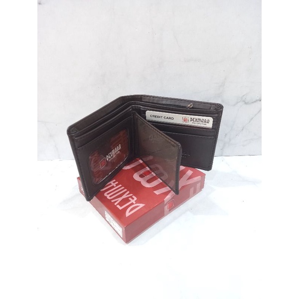 Dompet kulit lokal pria .dompet kulit dexmara