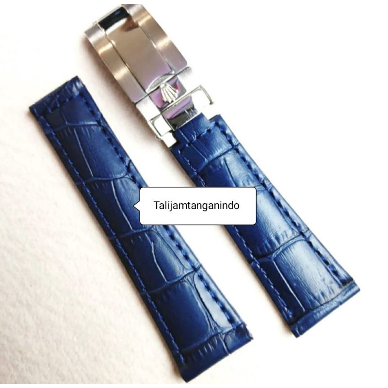Tali rolex strap jam tangan Leather kulit 20mm pria daytona gmt