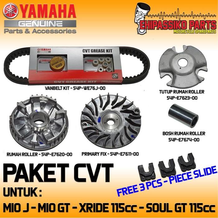 Paket Set Cvt Mio J Mio Gt Fino Fi Original Yamaha Free Slider