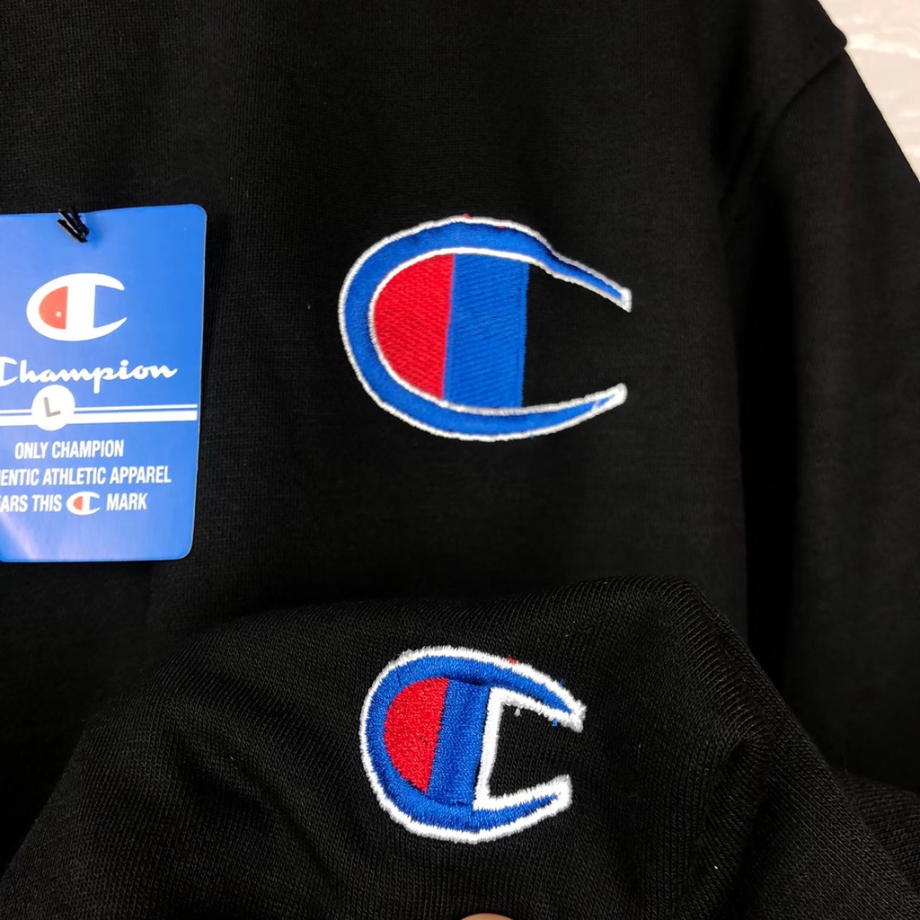 Crewneck Champion / Sweater Champion Script Bordir Logo - Sweatshirt Champion Premium authentic