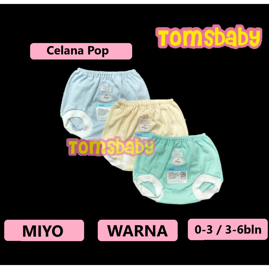 Tomsbaby_ 0-6bln/ MIYO 3pcs Celana Pop WARNA