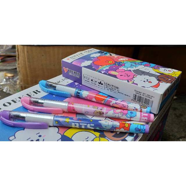 

Pulpen gel bts isi 12pcs