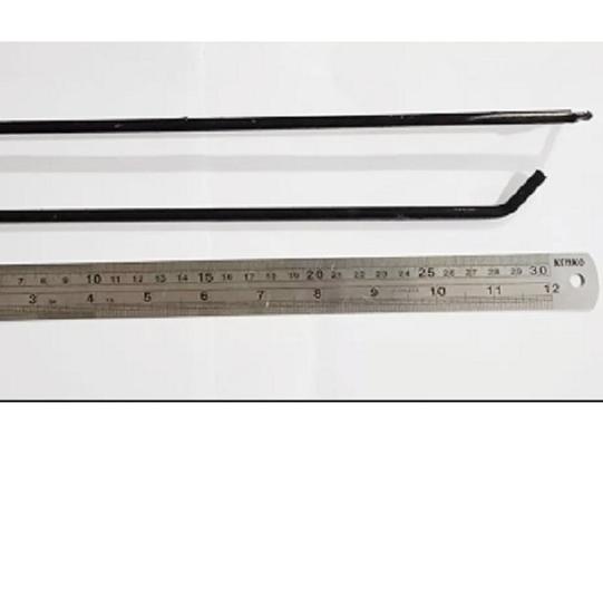 

♚ Hook Cantolan HITAM Ram Kawat Putih10cm isi 12pcs - Huk10cm isi 12 ❂