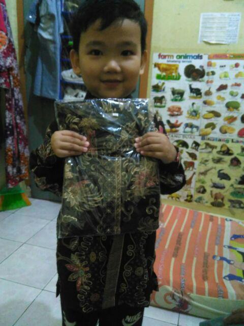 Kevin Atasan Kemeja Batik Tangan Panjang Anak-anak M-xxl