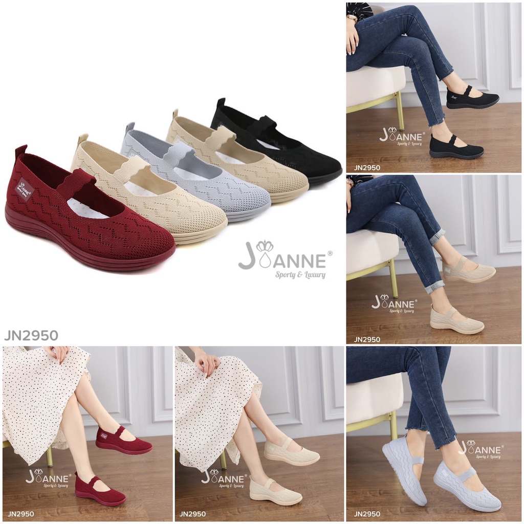 JOANNE FlyKnit Flat Shoes #JN2950 ORIGINAL