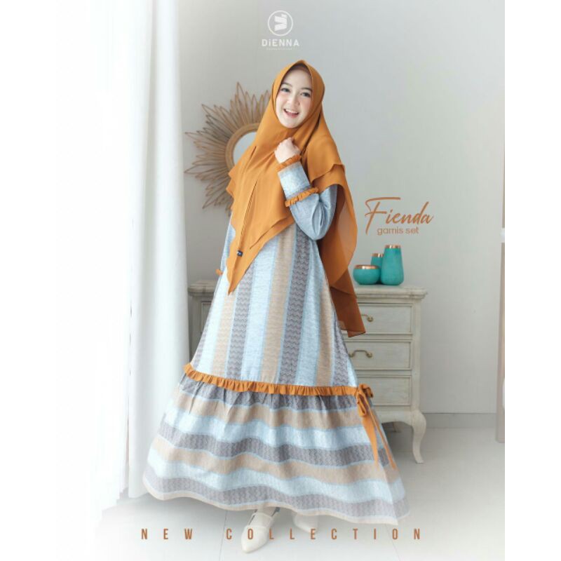 fienda gamis set by dienna (ready size m)