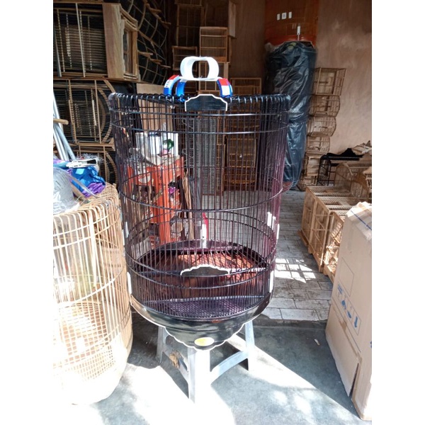 sangkar /kandang  murai rafi jaya no 3 warna hitam (grab)