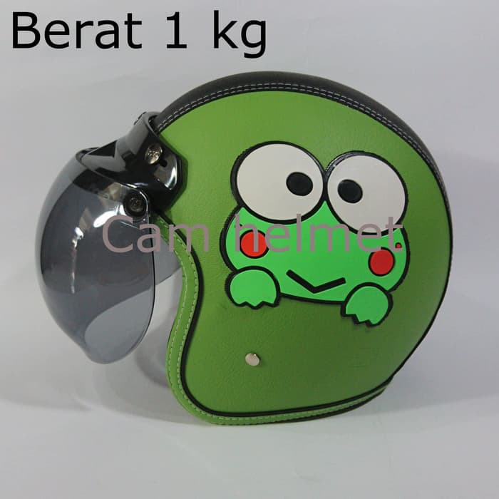 Helm Bogo Kulit Keropi + kaca bogo Asli