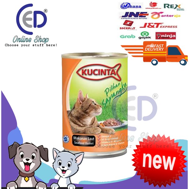 MAKANAN KUCING KUCINTA SEAFOOD 400GR