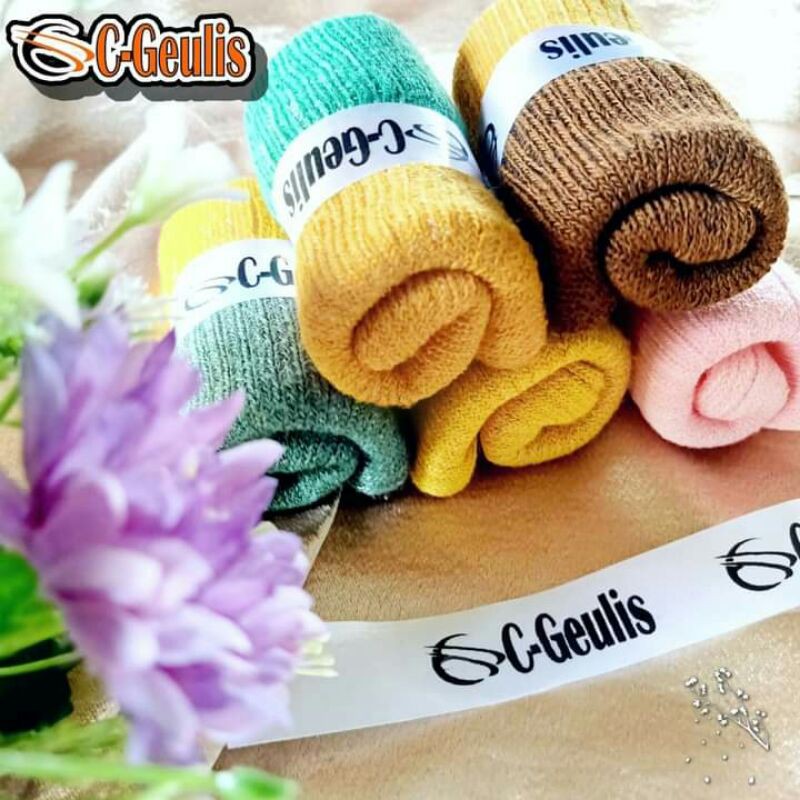 C-Geulis Bandana Twotone Rajut Dalaman Jilbab Bandana Dua Warna Inner Hijab isi 3 pcs
