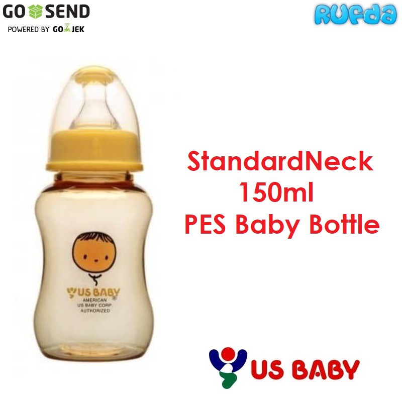 USBaby 150ml PES Standardneck Botol Susu Bayi US Baby Bottle