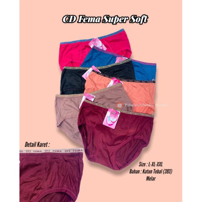 CD Fema Super Soft 393 / CD Wanita / Celana Dalam
