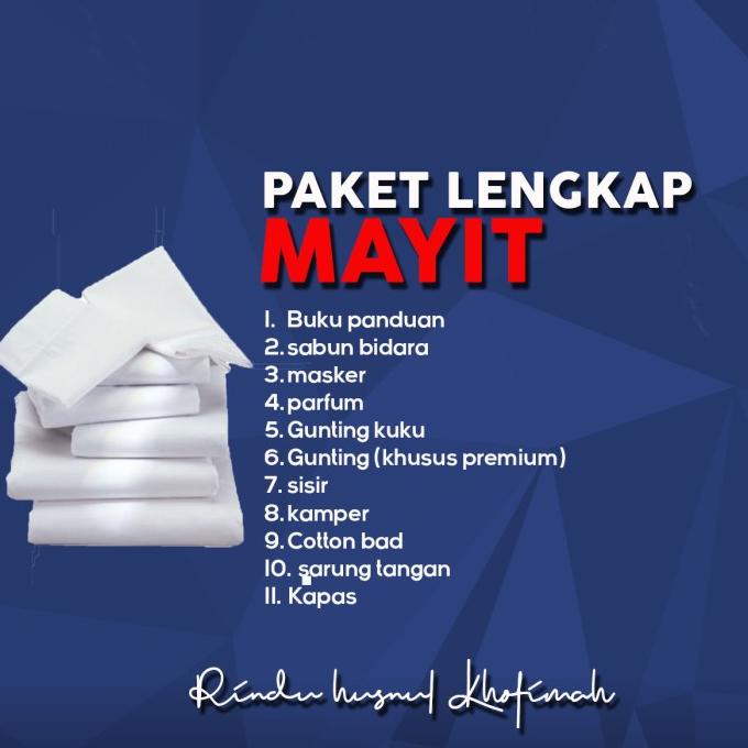 Paket lengkap mayit/kain kafan akhwat/wanita