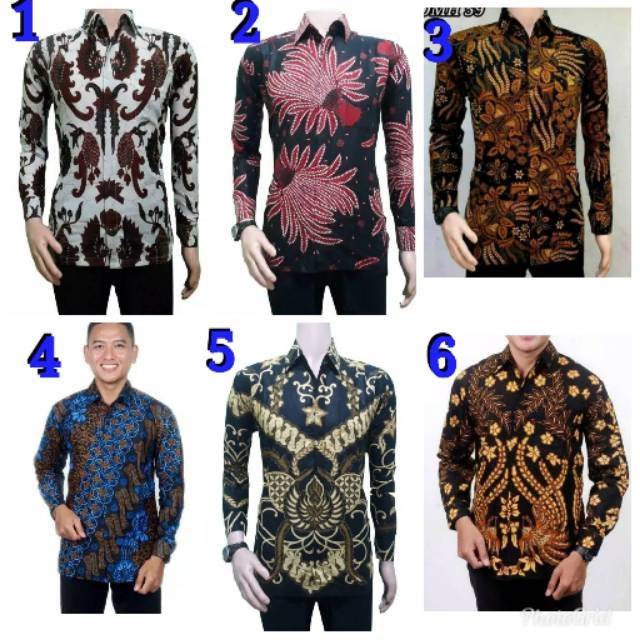 BSWART Batik HRB026 Kenongo  Hem Pendek Padi Pekalongan M L XL Batik