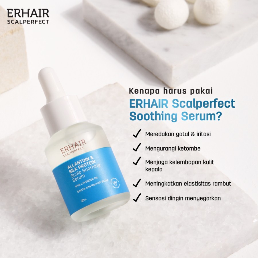 ERHAIR Serum Rambut ERHA Scalp Scalperfect Soothing Serum 30ml - Perawatan Kulit Kepala