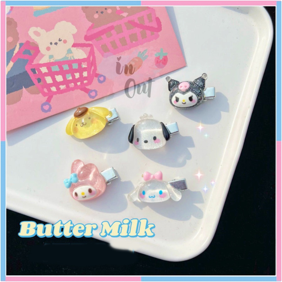 Jepit Rambut Sanrio Lucu /Jepitan rambut cute aksesoris rambut wanita Melody Purin Kuromi Cinnamoroll pochacco ACC38