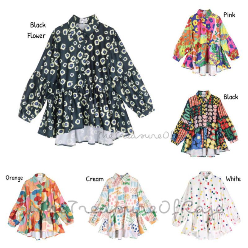 Berly Top Nadjani Indonesia Atasan Kemeja