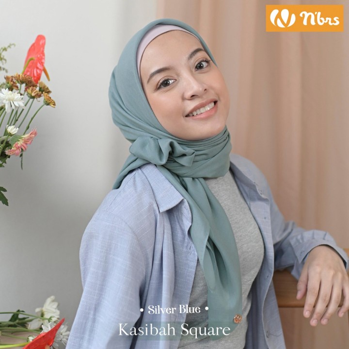 Jilbab Segi Empat Nibras KASIBAH SCARF 120 CM Jilbab Segi Empat Terbau Jilbab Nibras Terbaru