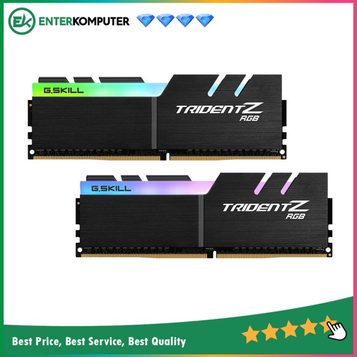 Gskill DDR4 TridentZ RGB PC32000 32GB (2x16GB) F4-4000C17D-32GTZRB