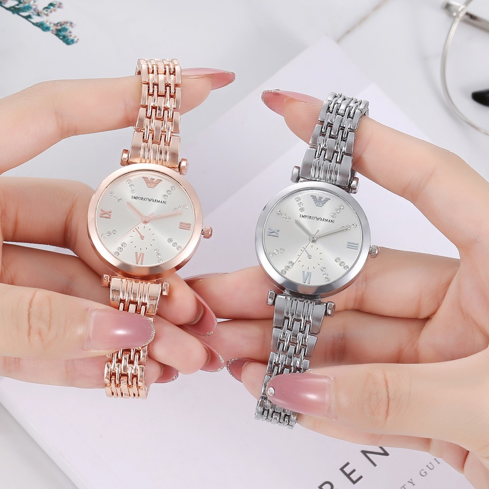 [COD✅] Jam tangan wanita rantai magnet polos fashion watch import grosir W174