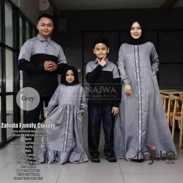 Zahida family couple/couple keluarga/couple lebaran/couple family murah