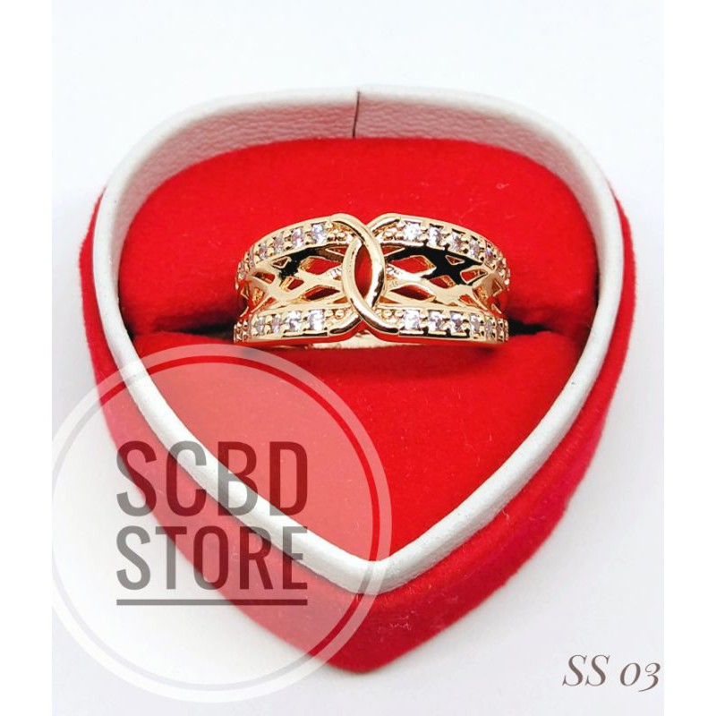 Cincin Wanita Motif Chanel Terbaru