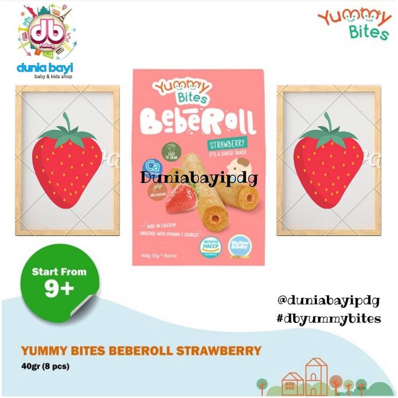 Yummy Bites Beberoll 40 gr  9 bulan+/ yummy bites beberoll