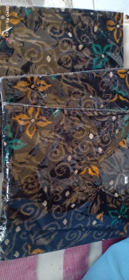 Gamis Batik Susun Sania Ruffle Ori Termurah