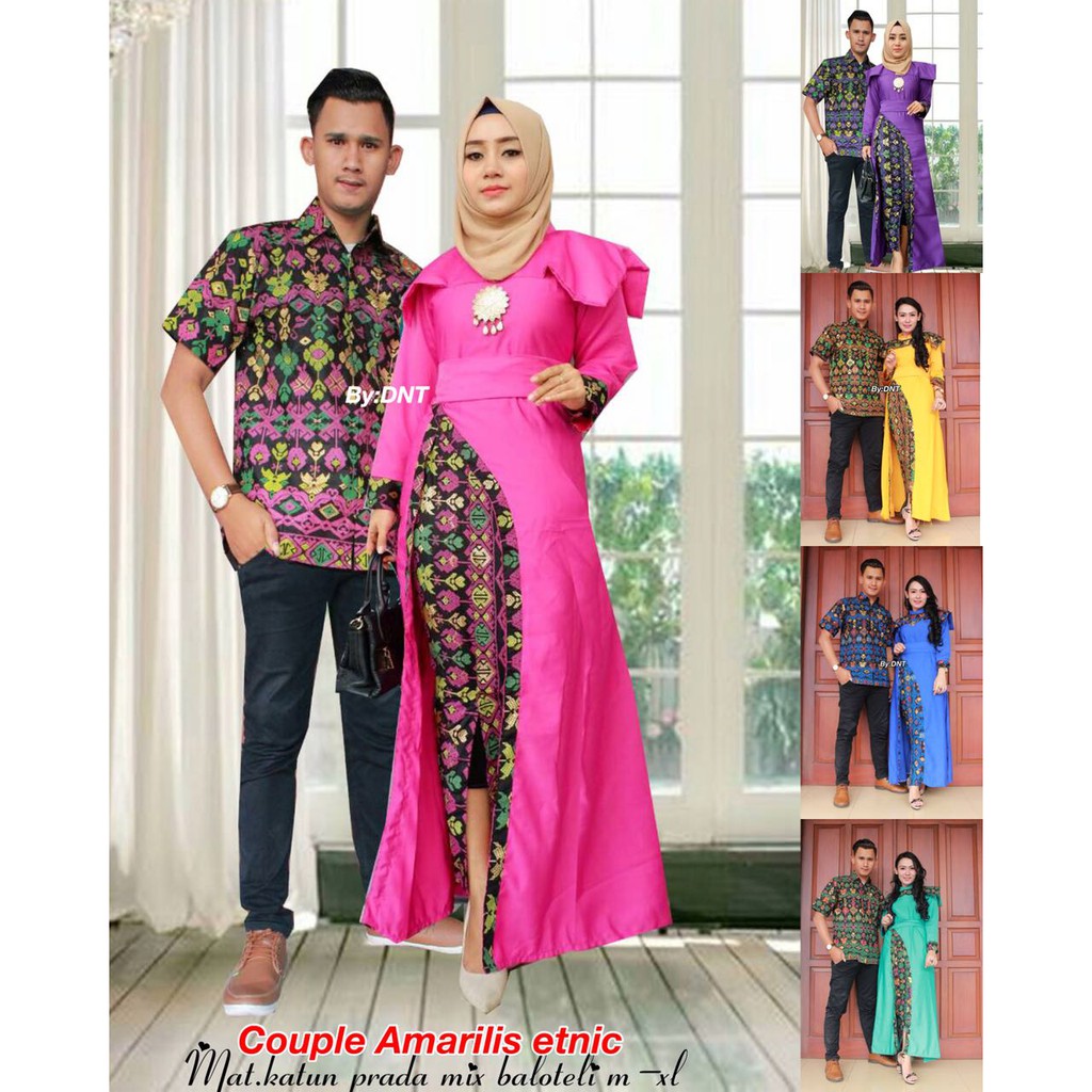 BAJU BATIK COUPLE AMARILIS ETNIC / BATIK SARIMBIT