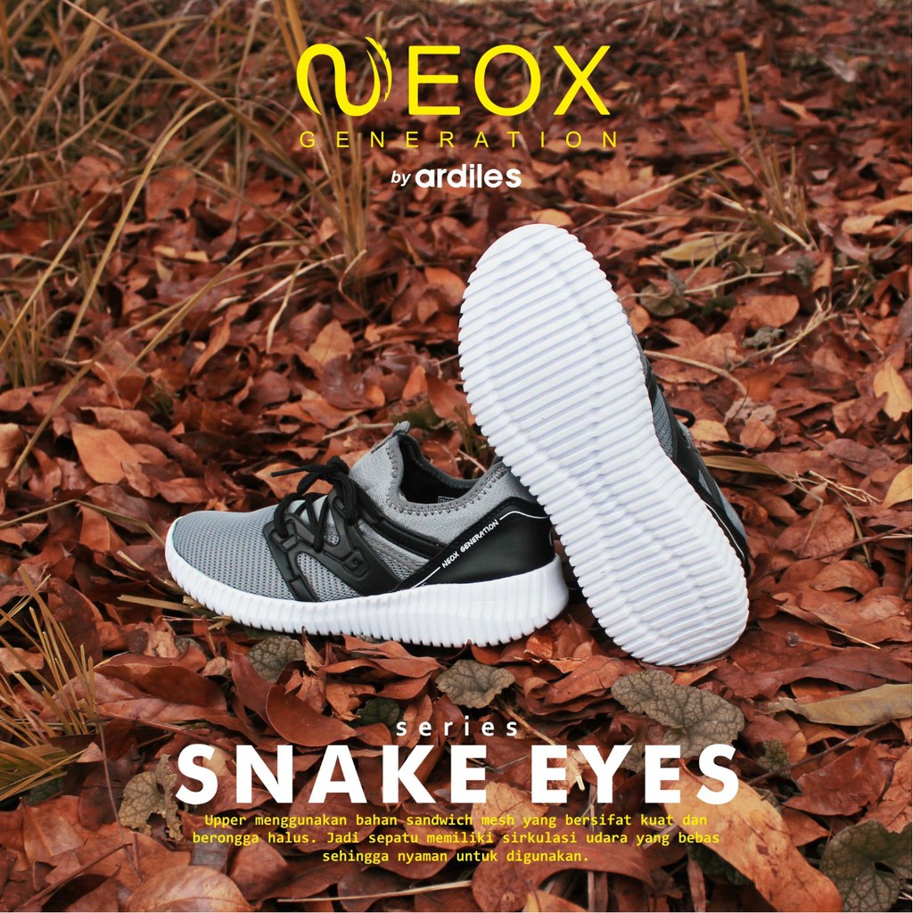 Sepatu Casual Pria Model Snake Eyes ABU Ardiles Neox