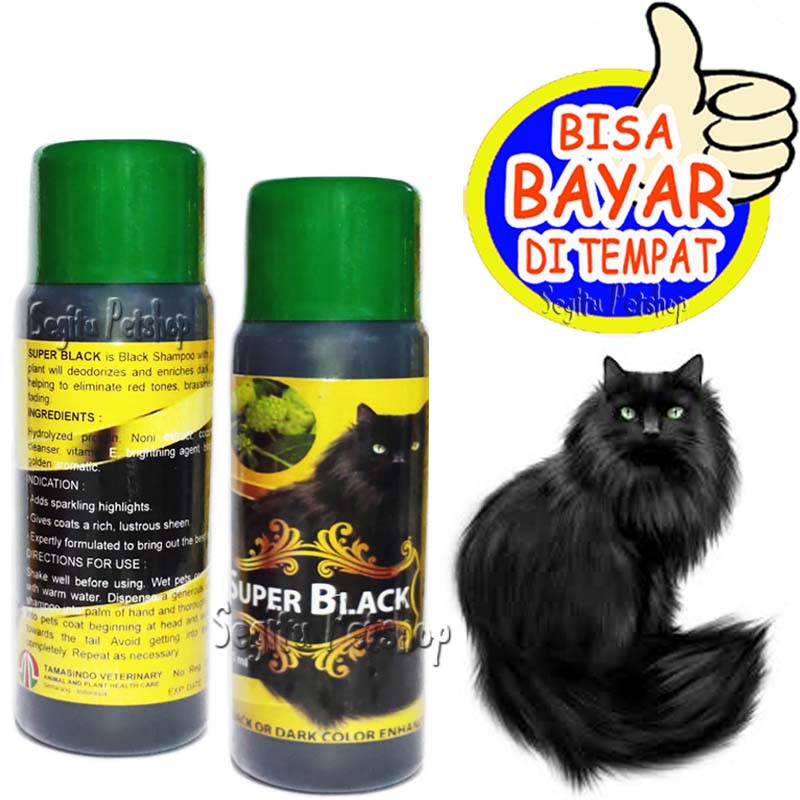 SAMPO BULU HITAM KUCING SHAMPO SUPER BLACK