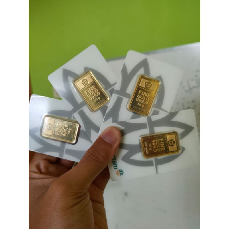 Logam Mulia LM Antam 10gr, emas, mas, emas batangan