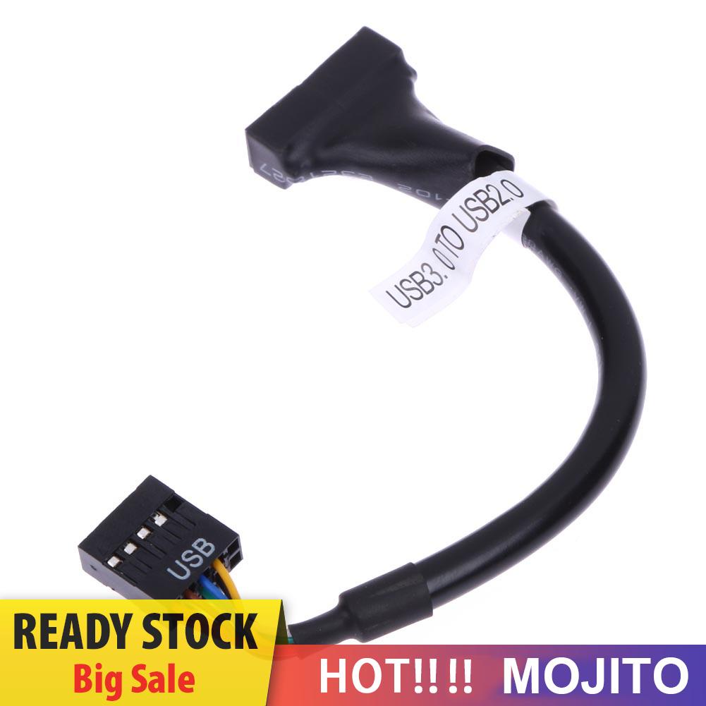 Kabel Usb 3.0 20 Pin Male Ke Usb 2.0 9 Pin Female Untuk Motherboard