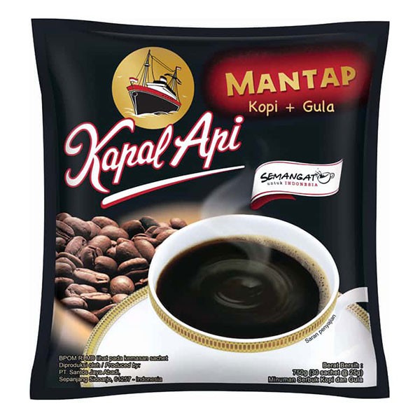 

Kapal Api Rasa Mantap Plus Gula Bag 30 Sx25G